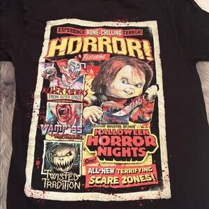 Universal Black Halloween Horror Nights Tee